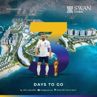 There are three days until the FIFA World Cup in Qatar begins. Where and how are you going to watch the event unfold? Describe in the comments section in no more than 100 words! 
www.swan.qa
#manpower #humanresources #jobvacancy #jobsearch #outsourcing #Qatarjobs #Qatarhiring #JobsinQatar #Recuriting #recruitment #jobs #staffing #job #shrm #jobseeker #Nowhiring #SWANGLOBAL #jobhunt #hr #cv #career #Hiringnow #worldcup #fifaworldcup #worldcup2022 #qatar #qatar2022 #qatarworldcup #qatar2022worldcup